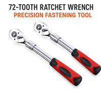 Clé à cliquet à 72 dents en acier au chrome-vanadium, clé réversible de qualité industrielle OEM pour réparation mécanique 8mm 10mm 12mm
