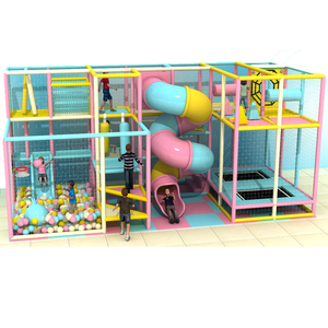 Aire de jeux intérieure pour enfants à succès, équipement de jeu souple, <span class=keywords><strong>zone</strong></span> de jeux intérieure personnalisée pour enfants avec balançoire, toboggan et trampoline - Product Image 2