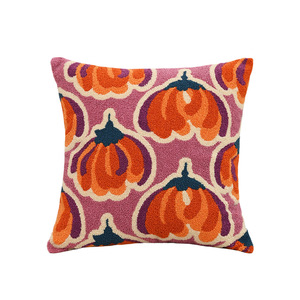 Nuovo arrivo copricuscino cuscino ricamato in zucca con cerniera - Product Image 6