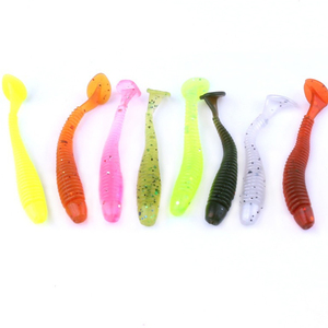 Takedo SO033 5ซม. 0.6g de pesca เหยื่อตกปลาปลอมเหยื่อนุ่ม TPE พลาสติกอ่อน PIKE ล่อ-kanal gratis deeps เหยื่อว่ายน้ำ - Product Image 1