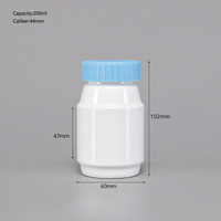 Flacon de médicament, pilule, comprimé, capsule, vitamine, sur mesure par le fabricant, 200 ml, 250 ml, 300 ml