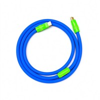 Kabel Pengisian Cepat Silikon Chubby DIY 1M 2M 3M 240W 6A USB-C ke USB-C untuk Data dan Pengisian Daya untuk Iphone 17 18 18pro