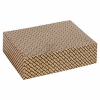 Boîte-cadeau pliable personnalisable en papier kraft imprimé de feuille d'or carton ondulé protégé contre les UV pour les portefeuilles autocollants cravates emballage
