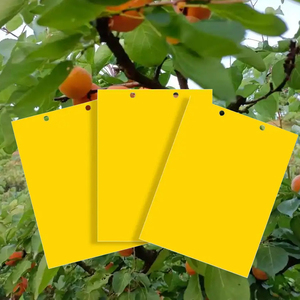 Nouvelle plaque collante jaune en plastique massif à design irrégulier, à insérer au sol, autocollant pratique pour la lutte quotidienne contre les parasites du jardin - Product Image 5