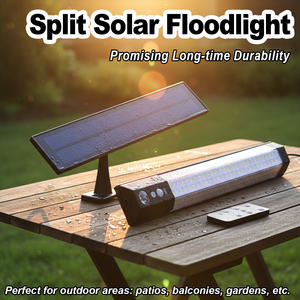 Lampes solaires d'extérieur, projecteurs solaires, lampes de sécurité à détecteur de mouvement LED d'extérieur, étanches, pour jardin, cour, <span class=keywords><strong>garage</strong></span>, allée, éclairage puissant - Product Image 1