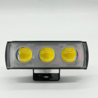 Moto 12V-80V étanche LED projecteurs Super lumineux phares 3 yeux lentille pour voiture camions SUV UTV conduite lumière