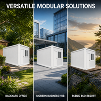 Maison conteneur mobile professionnelle, ADU, mini-maison préfabriquée, studio modulaire de jardin, cabine portable, bureau en forme de pomme