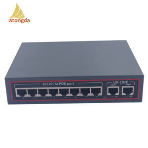 8พอร์ต POE 96W 100Mbps อีเธอร์เน็ตสวิตช์8 + 2พอร์ตเครือข่าย POE 8พอร์ต - Product Image 2