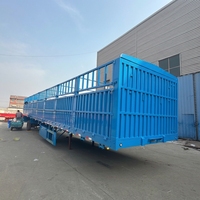 Semi-remorque en acier neuve Enxin Export Shandong 13m 3 essieux pneus 12R22.5 charge utile >30000kg pour le transport de marchandises