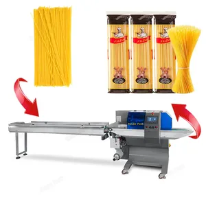 Hete Verkoop Kussenstroom Verpakkingsmachine Automatische Wikkelmachine Afdichting Spaghetti Italie Noedels Instant Noedels Macaroni