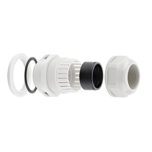 Passe-câble étanche IP68 M12 M16 M20 M25 M32 M40 Blanc/Noir Connecteur en nylon plastique - Product Image 1