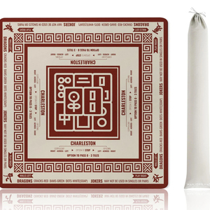 Eco-Friendly Rubber Base American Mah Jongg Mat Factory Price Custom Pattern Fabric Top Mahjong <b>Table</b> Protector with Travel Bag - Product Image 4
