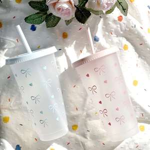 Eco-Friendly <b>Reusable</b> Straw Pp <b>Cup</b> <b>Lid</b> Boiling Water Dishwasher Safe for Birthday Outdoor Use Bachelorette Parties - Product Image 4