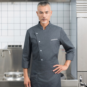 Nouvel hôtel chef vêtements automne et hiver gâteau hôtel restaurant occidental arrière cuisine pâtisserie boulanger vêtements à manches longues - Product Image 5