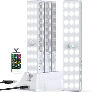 Lampe LED de salon blanche 3,7 V moderne en verre transparent avec télécommande, 80 LED, station de charge sans fil, éclairage LED pour placard 150 >3m - Product Image 1