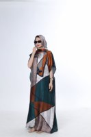 Robes et Gowns de Luxe pour Femmes, Imprimées en Polyester, Respirantes, de Créateur, avec Foulard, Style Africain Ample