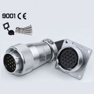 Conector de Aviación WS24, Enchufe y Tomacorriente de 2/3/4/9/10/12/19 Pines, Conector Eléctrico Cuadrado Macho y Hembra para Maquinaria Industrial - Product Image 2