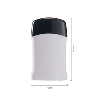 Tube vide personnalisé de 50g pour déodorant, tube cosmétique rechargeable, tubes à visser pour emballage de baume et de déodorant