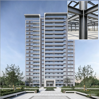 Edificio de Oficinas de Estructura de Acero Prefabricada, Construcción de Oficinas Modulares de Acero de Múltiples Pisos