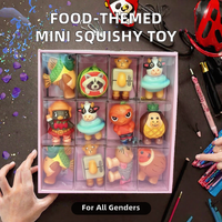 Jouets anti-stress sur le thème de la nourriture, collection de mini pendentifs, jouet souple à récupération lente, design mignon de dessin animé, unisexe, à partir de 14 ans