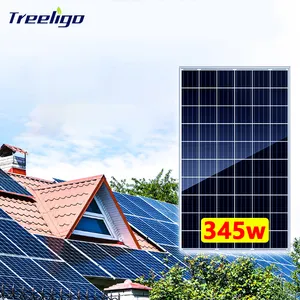Fournisseurs de panneaux solaires photovoltaïques monocristallins UE Paneles Solares Para Casa Costos 345W Prix de gros installation de panneaux solaires