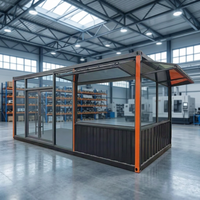 Conteneur Pliant Polyvalent pour Magasin Mobile, Espace d'Activités, Salons de Thé et de Café, Bar - Design Contemporain, Idéal pour Bureau Éphémère, Appartement, Ferme