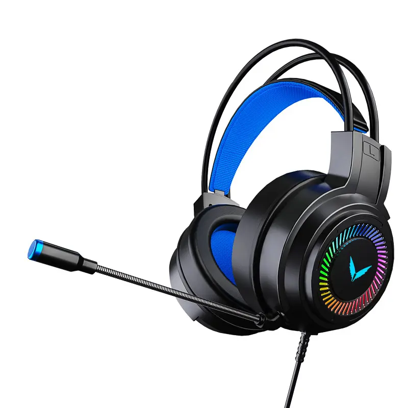 G58 Professional Led Light Wired Gaming Headphones With Microphone For Computer PS4 PS5 Bass Stereo PC Gaming Headset HD Sound