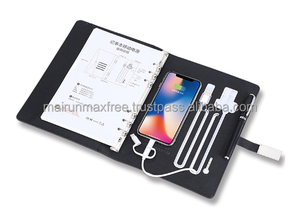 Brand New High Quality Customized A5 Notebook Power Bank Set Wireless Charging Custom Logo-Promotional Office Use Christmas Gift - Product Image 6