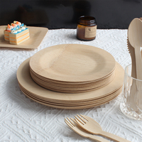Assiette ronde en bambou, planche de service alimentaire écologique pour aliments, gâteaux, sushis