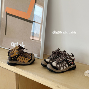 Scarponi da Trekking Invernali per Bambini 2025, Chiusura in Velcro, Antiscivolo, Foderati in Pile, Caldi, a Due Strati, Scarpe Sportive Unisex - Product Image 2
