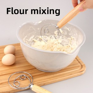 Flour Mixer Dough Mixing Stick Flour Beater Egg Beater Bread Fermentation Basket <b>Baking</b> Tool Set Food Contact Safe - Product Image 2