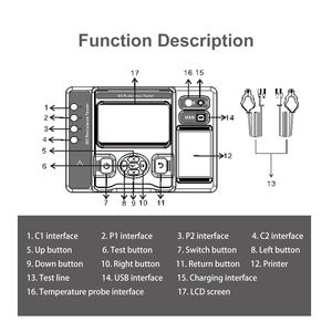 ES3072 3-Phasen-Transformator Wicklung DC-Widerstand vier Drähte Test gerät 20A Transformator DC-Widerstands <span class=keywords><strong>tester</strong></span> - Product Image 6