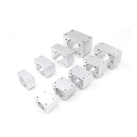 Boîtier d'écrou de vis à billes usiné sur mesure par CNC, bloc de montage en aluminium OEM