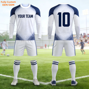 Conjunto de Uniforme de Fútbol Personalizado de Alta Calidad, Sublimado, Transpirable, 100% Poliéster, Uniforme de Club, Manga Larga, Uniforme de Portero - Product Image 1