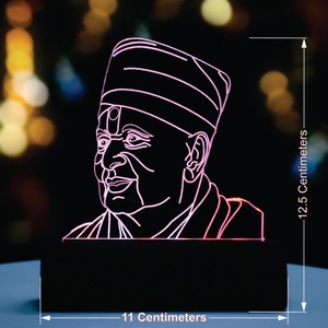 Lampe de tableau de bord LED Pamukhswami Murti de qualité supérieure avec design lumineux à changement de couleur pour la décoration de véhicules - Fournisseur en gros - Product Image 4