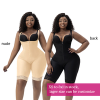 Sculpteur corporel pour femmes, contrôle des cuisses, fessier, étape 3, Post-chirurgie, Bbl, Fajas, colomanas, vêtements de protection avec fermeture éclair