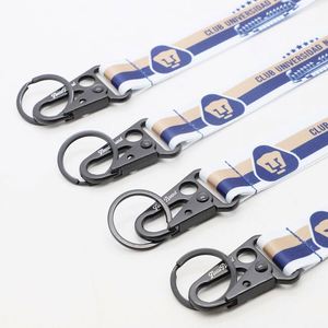 Custom Printed Short Wrist Keychain <b>Lanyards</b> Personalized Durable <b>Polyester</b> <b>Lanyard</b> for Football Fan Communities - Product Image 2