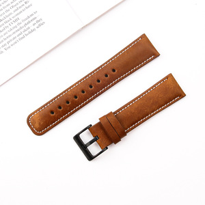 Bracelet de montre en cuir véritable de luxe 20 mm 22 mm compatible avec <span class=keywords><strong>Huawei</strong></span> <span class=keywords><strong>Watch</strong></span> GT6 Samsung Galaxy <span class=keywords><strong>Watch</strong></span> <span class=keywords><strong>6</strong></span> Classic - Product Image 2