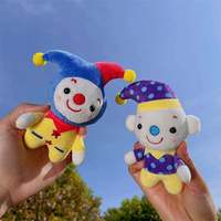 Promotion Créativité Dessin Animé Clown de Cirque Joker Peluche Porte-clés Pendentif Jouets Animaux en Peluche Tissu Coton