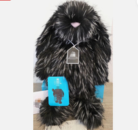 Jolly Cat Nouveaux Produits Transfrontaliers Jcse Édition Limitée Co-marquée Lapin Noir à Poils Longs Mignon Peluche Confortante