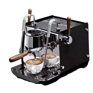 เครื่องชงกาแฟเอสเพรสโซแบบกึ่งอัตโนมัติ รุ่น WARM Rotary Pump ระดับพาณิชย์ ทำจากสแตนเลสสตีล แรงดัน 9 บาร์ พร้อมหม้อต้มคู่ เหมาะสำหรับโรงแรม - Product Image 1