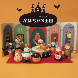 Serie de Halloween <span class=keywords><strong>del</strong></span> gato japonés ZAKKA: Accesorios fotográficos japoneses con temática linda, mini regalos de cumpleaños de resina y decoraciones para coche. - Product Image 4