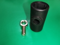 Tête de fixation réglable pour garde-corps de convoyeur, connecteur de rail latéral en nylon PA66 M10 pour cadre de convoyeur