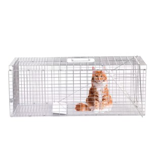 Trampa de Jaula Metálica para Ratas, Jaula Grande para Capturar Animales, para Control de Plagas - Product Image 2