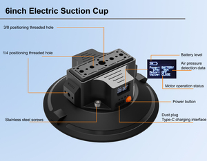 3inch 4.5inch 5inch 6inch điện máy ảnh điện thoại cửa sổ trời xe đạp kính chắn gió hút xe gắn mái cửa sổ Giá hút chân không cốc hút - Product Image 6