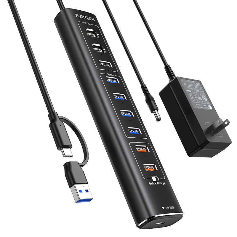 RSH-A10QPD negro con adaptador de corriente estadounidense