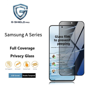 Protector de Pantalla de Vidrio Templado Anti-Espía para <span class=keywords><strong>Samsung</strong></span> <span class=keywords><strong>Galaxy</strong></span> A57 <span class=keywords><strong>5G</strong></span> 37 <span class=keywords><strong>55</strong></span> 35 25 16 A17, Cobertura Total, Desbloqueo por Huella Dactilar - Product Image 1