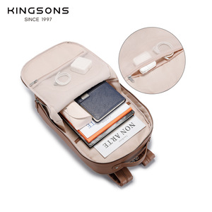 Kingsons Business Backpack Lightweight Computer <b>Bag</b> With Zipper Closure For Men's Travel And <b>Work</b> Use - Product Image 1