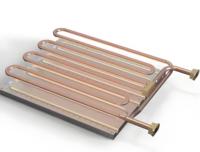 Placa de Enfriamiento de Agua de Aluminio Personalizada de 800W, Tubo de Cobre, Disipador de Calor Refrigerado por Líquido, Mecanizado CNC, Soldadura por Electroerosión, Unión con Epoxi, Industrial