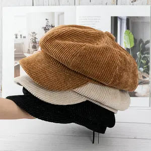 Web promi mode cord octagon vintage berets männer